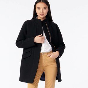 J. Crew Cocoon coat in Italian stadium-cloth wool